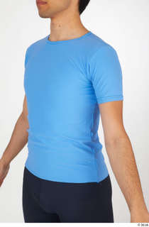 Jorge blue t shirt dressed sports upper body 0002.jpg